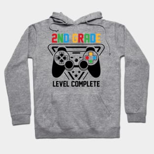 2nd Grade Level Complete Gamer Boys Graduation Gifts Hoodie